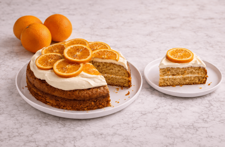 wilgotne ciasto pomarańczowe