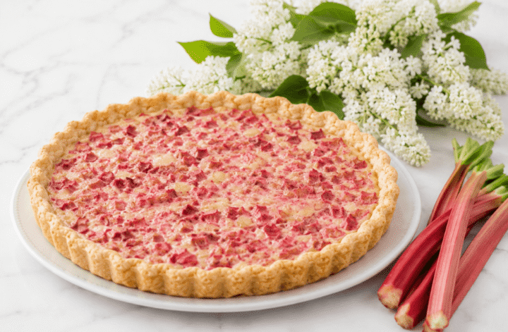 tarta z rabarbarem
