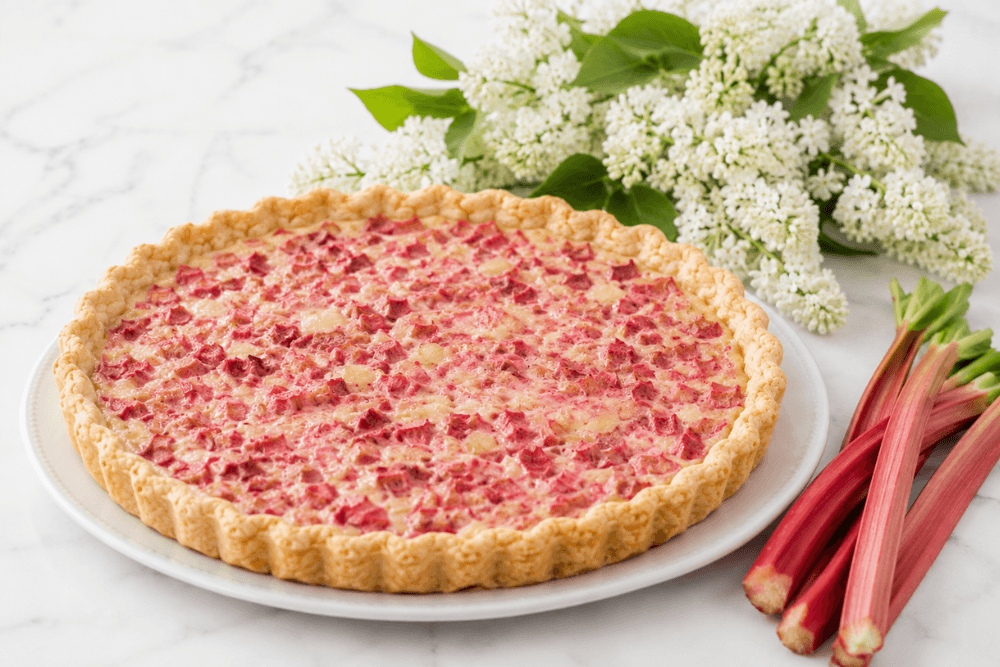 tarta z rabarbarem