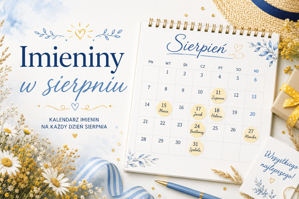 imieniny w sierpniu