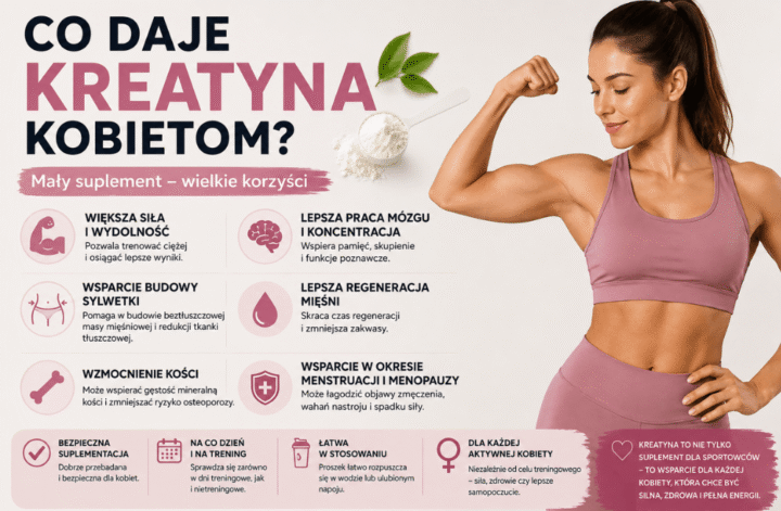 Co daje kreatyna kobietom