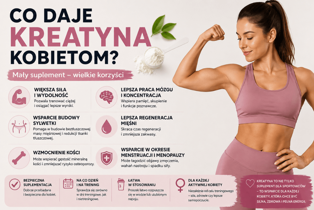 Co daje kreatyna kobietom
