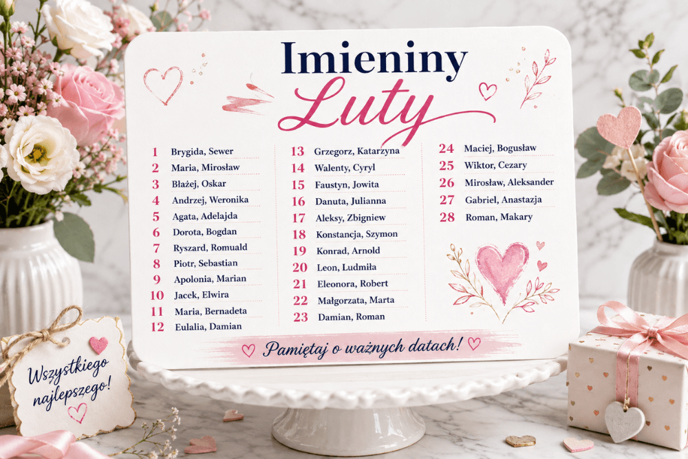 Imieniny luty