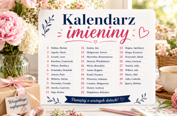 Kalendarz imieniny