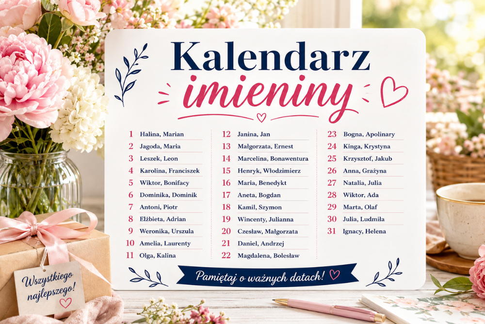 Kalendarz imieniny