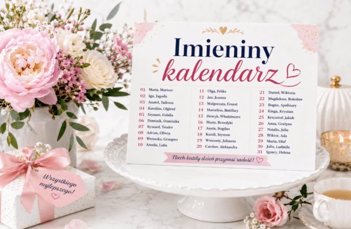 imieniny kalendarz
