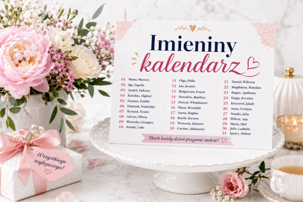 imieniny kalendarz