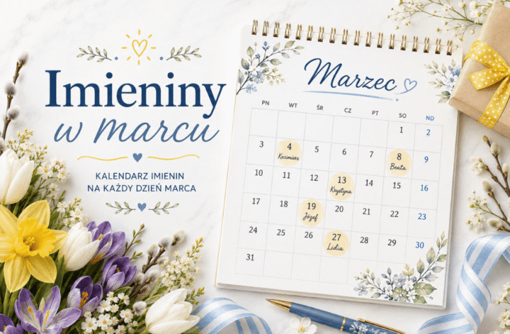 Imieniny w marcu